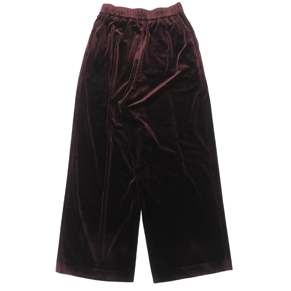 MUSE MUSE excellent-condition velvet easy wide-leg pants women's wine red 36 25AW 25-030-500-2020 pants