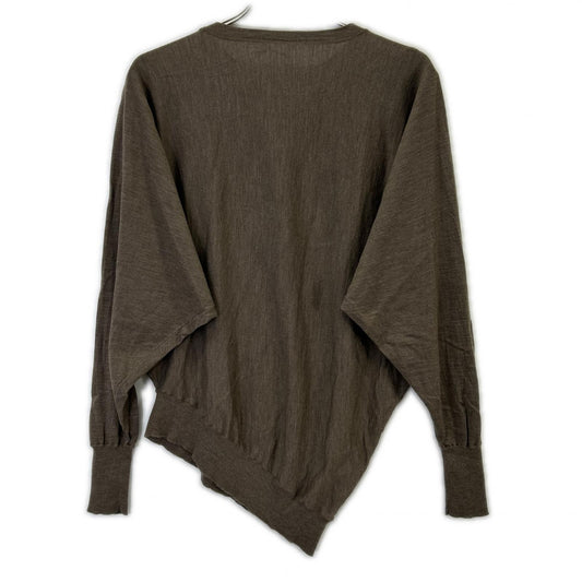 Deuxieme Classe ドゥーズィエムクラス アパルトモン別注 25年製 グレージュ ウール WISH DOLMAN ASYMMETRY PULL OVER/ニットプルオーバー トップス