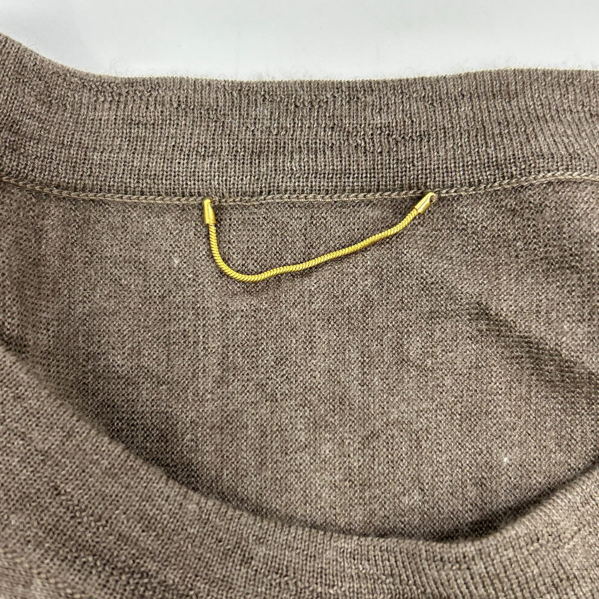 Deuxieme Classe Deu-zi-e-mu-ku-ra-su L'Appartement 联名款 25年产 米灰色 羊毛 WISH DOLMAN ASYMMETRY PULL OVER/针织套头衫 上衣