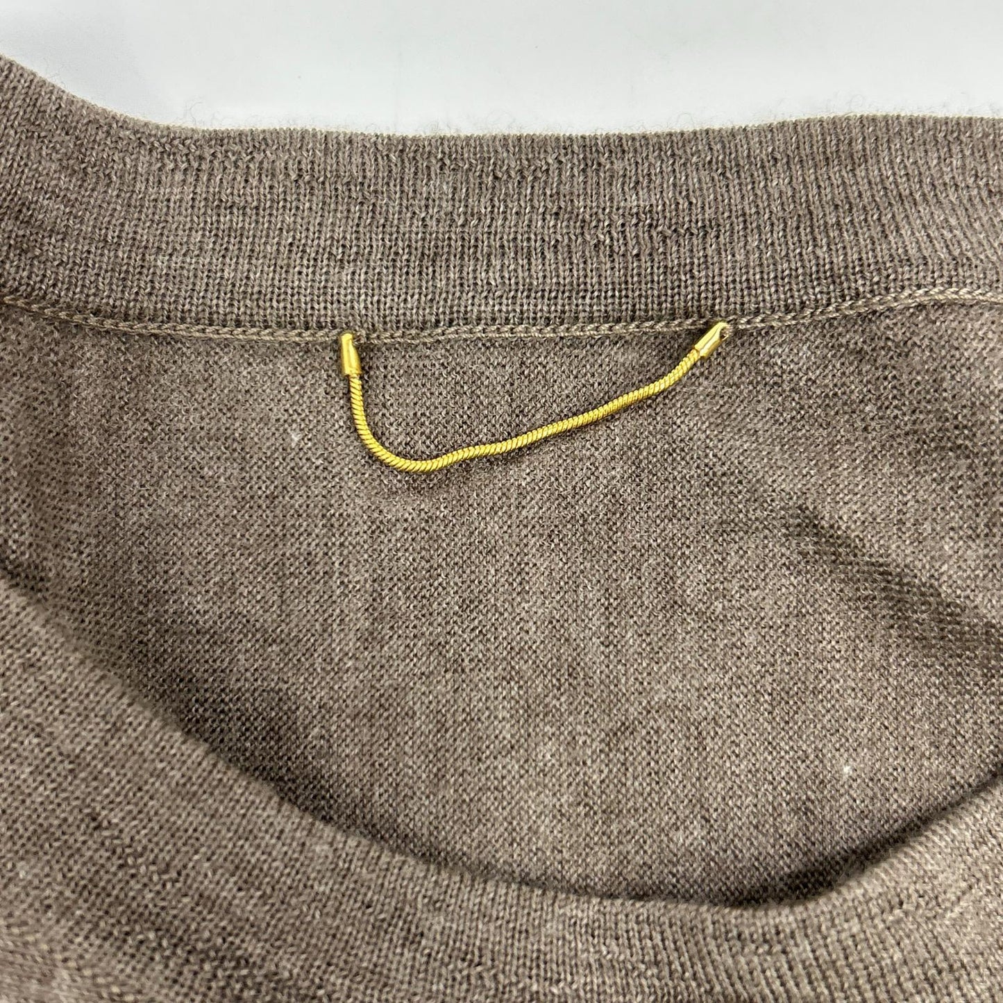Deuxieme Classe Deu-zi-e-mu-ku-ra-su L'Appartement 联名款 25年产 米灰色 羊毛 WISH DOLMAN ASYMMETRY PULL OVER/针织套头衫 上衣
