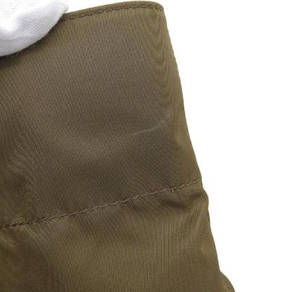 A.D.M.J. Accessoires De Mademoiselle ADMJ Beautiful Nylon x Shrink Calf Perfume Bottle Embroidery Sequin Tote Bag Khaki Tote Bag