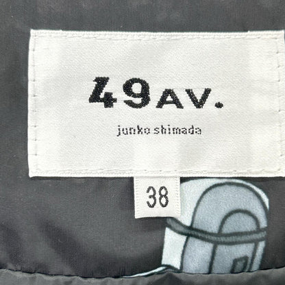 49av.Junko Shimada 49 Avenue Junko Shimada 313434229 灰色 涤纶 巴黎之夜满幅印花 长款羽绒服 夹克 38