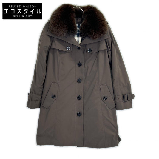 BURBERRY LONDON バーバリーロンドン B1A23-661-58 ﾌﾞﾗｳﾝ ﾅｲﾛﾝ ﾀﾞｳﾝﾗｲﾅｰ ﾌｫｯｸｽﾌｧｰﾀﾞｳﾝｺｰﾄ コート 40