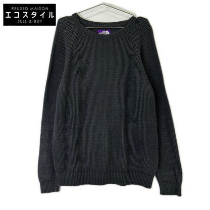 THE NORTH FACE PURPLE LABEL ザ ノースフェイス パープルレーベル NT6904N グレー クルーネック セーター トップス