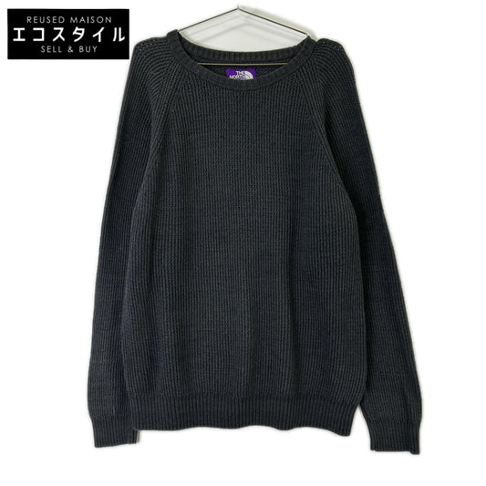 THE NORTH FACE PURPLE LABEL ザ ノースフェイス パープルレーベル NT6904N グレー クルーネック セーター トップス