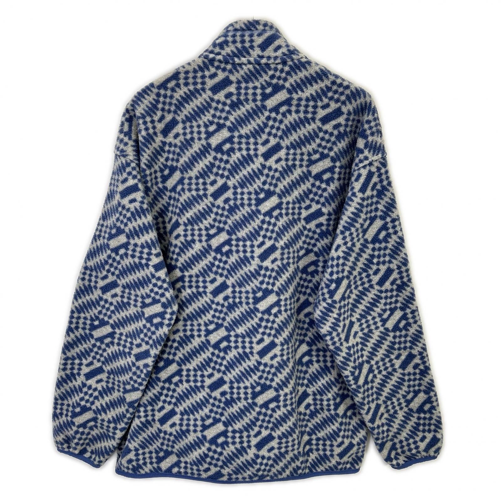 patagonia 巴塔哥尼亚 25462 98年制 灰色×蓝色 Synchilla 抓绒夹克 L