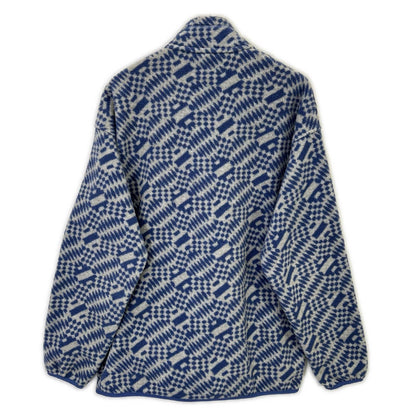 patagonia 巴塔哥尼亚 25462 98年制 灰色×蓝色 Synchilla 抓绒夹克 L