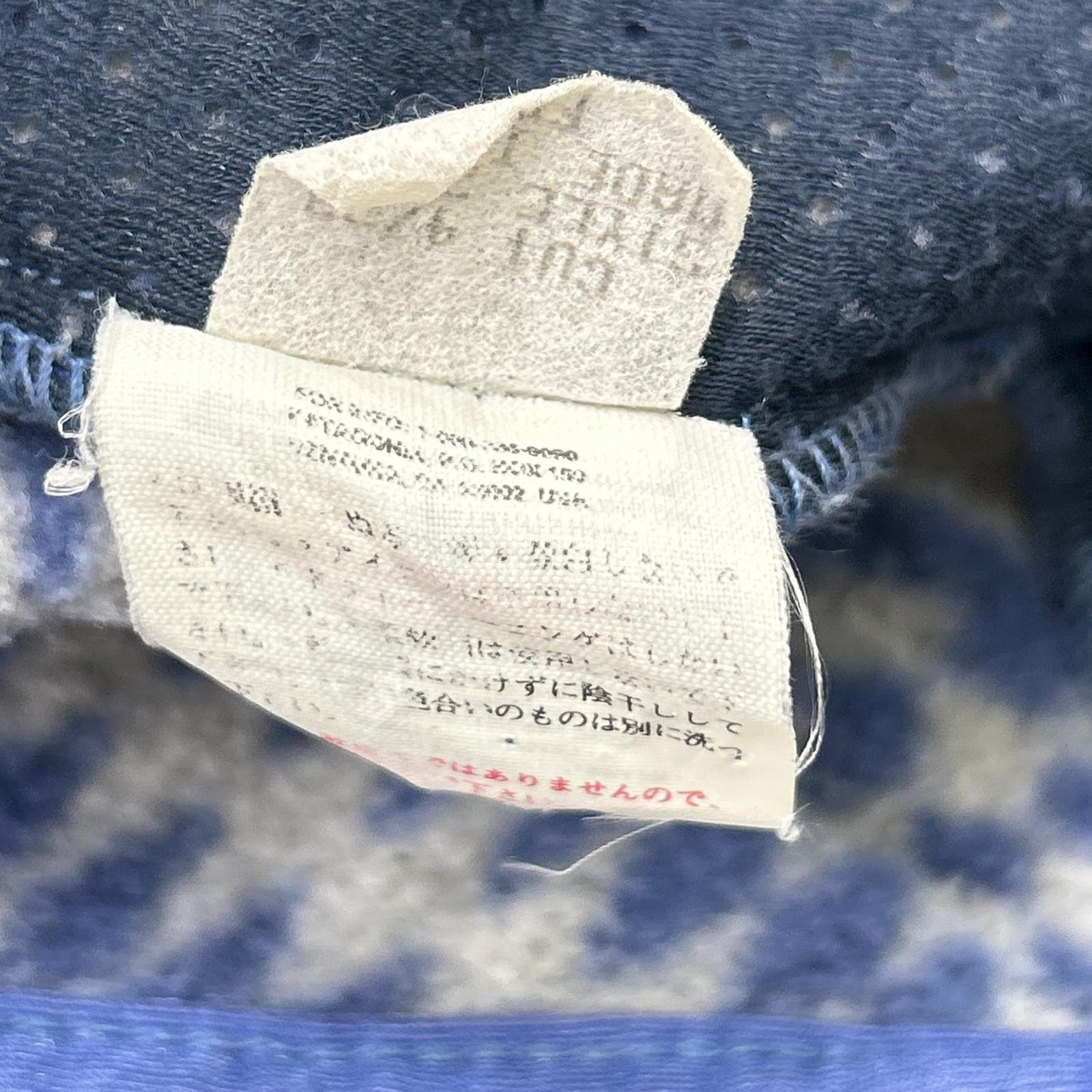 patagonia 巴塔哥尼亚 25462 98年制 灰色×蓝色 Synchilla 抓绒夹克 L