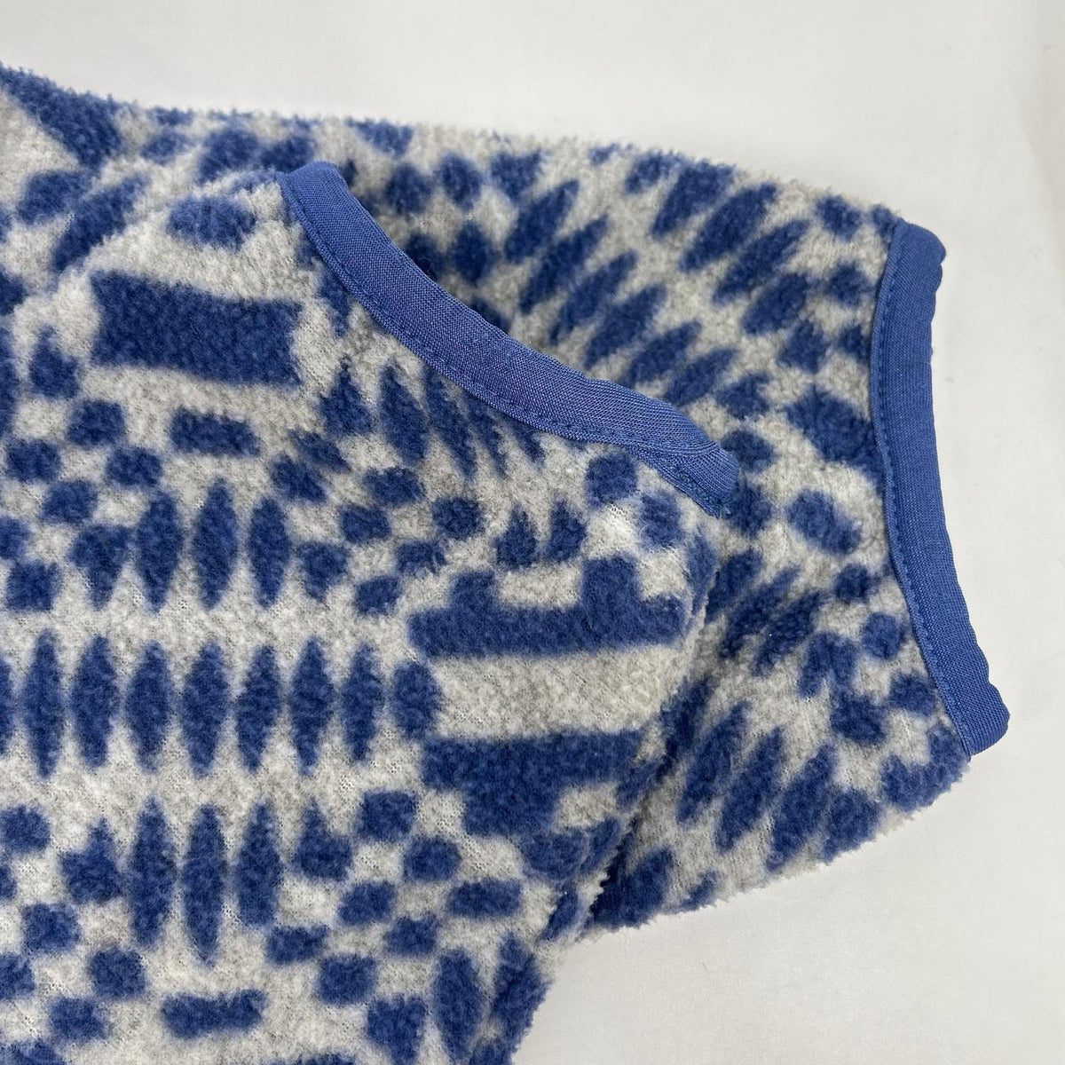 patagonia 巴塔哥尼亚 25462 98年制 灰色×蓝色 Synchilla 抓绒夹克 L