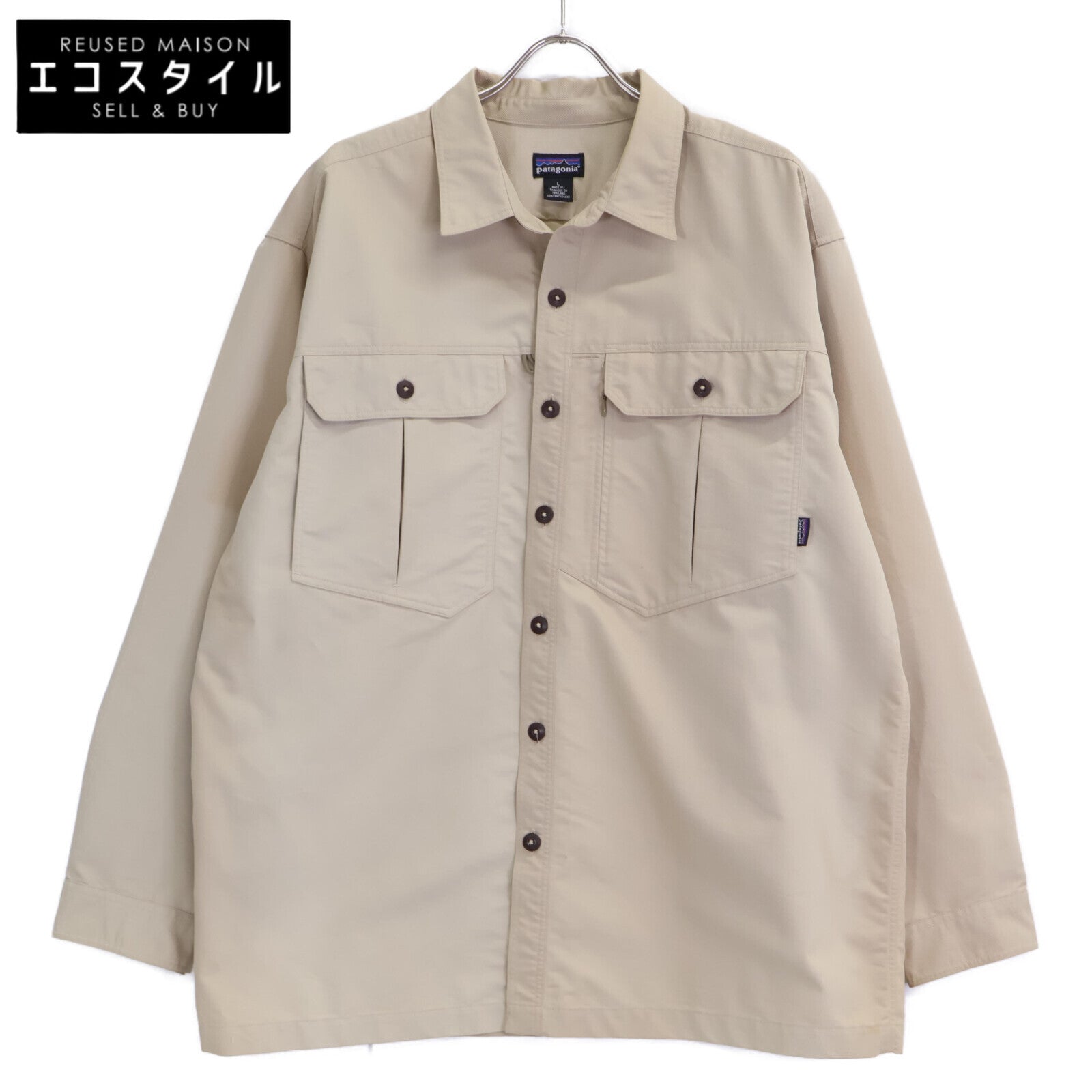 Patagonia パタゴニア 81970 03年製 タイ製 ベージュ コットン フィールドシャツ トップス