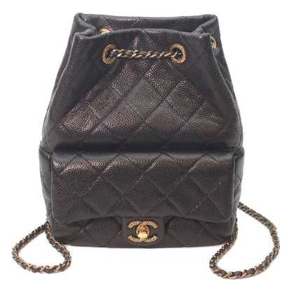 CHANEL シャネル AS5100 ブラック キャビアスキン ヴィンテージゴールド金具 マトラッセ チェーンバックパック リュック バックパック