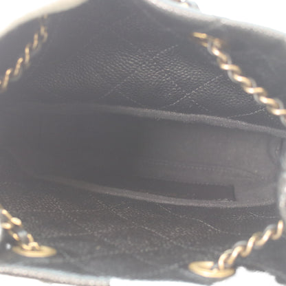 CHANEL シャネル AS5100 ブラック キャビアスキン ヴィンテージゴールド金具 マトラッセ チェーンバックパック リュック バックパック
