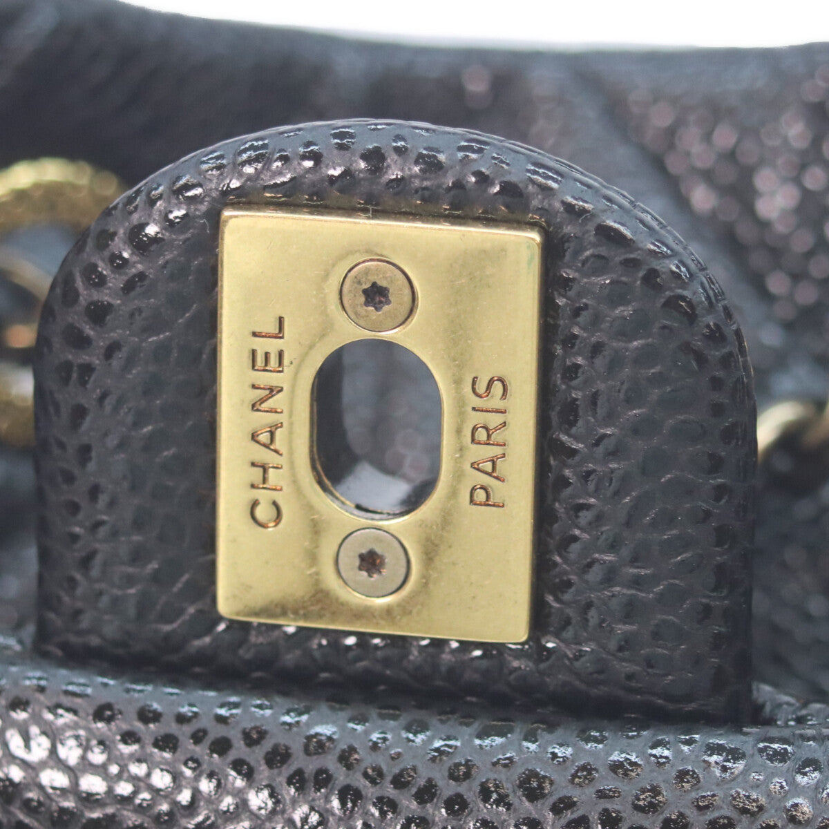 CHANEL シャネル AS5100 ブラック キャビアスキン ヴィンテージゴールド金具 マトラッセ チェーンバックパック リュック バックパック