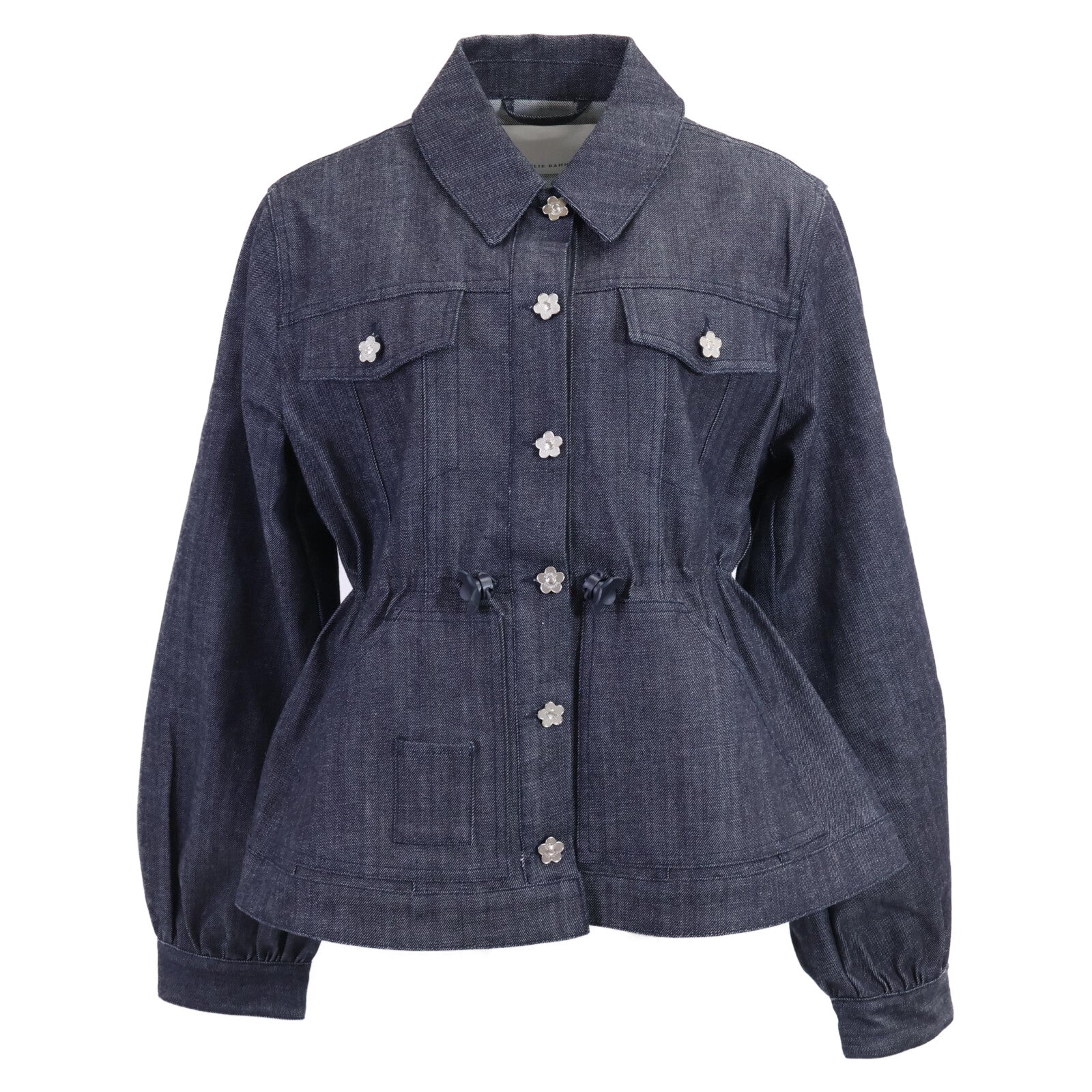 Cecilie Bahnsen [Beautiful/26SS] 4.25RTW14006 CBCANDIDA DENIM JACKET Flower Button Denim Jacket