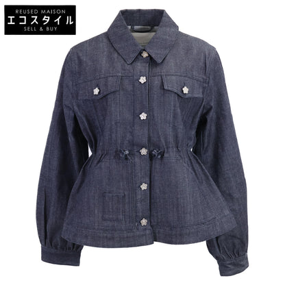 Cecilie Bahnsen [Beautiful/26SS] 4.25RTW14006 CBCANDIDA DENIM JACKET Flower Button Denim Jacket