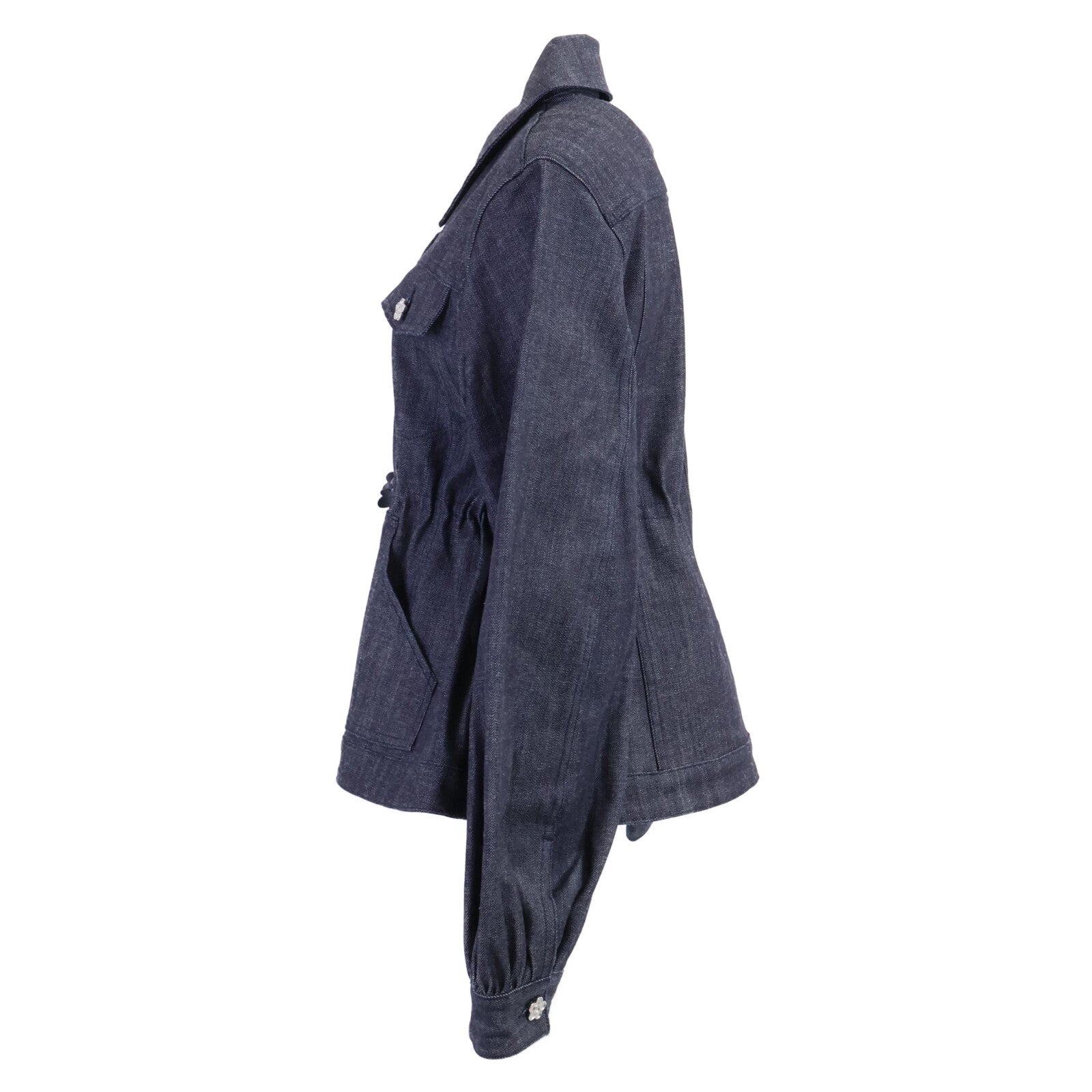 Cecilie Bahnsen [Beautiful/26SS] 4.25RTW14006 CBCANDIDA DENIM JACKET Flower Button Denim Jacket