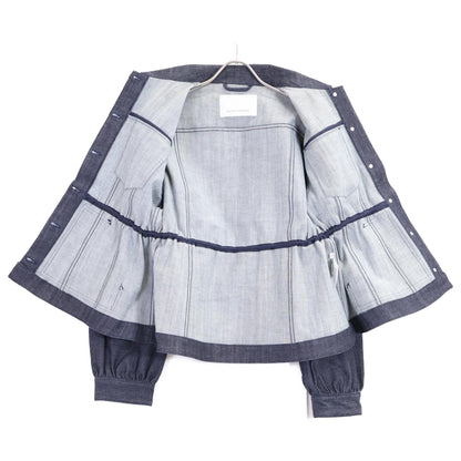 Cecilie Bahnsen [Beautiful/26SS] 4.25RTW14006 CBCANDIDA DENIM JACKET Flower Button Denim Jacket