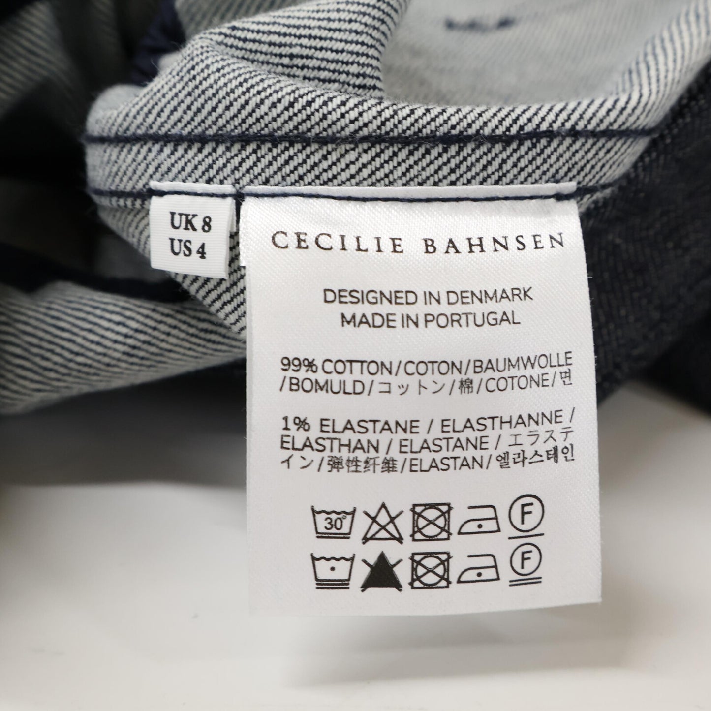 Cecilie Bahnsen [Beautiful/26SS] 4.25RTW14006 CBCANDIDA DENIM JACKET Flower Button Denim Jacket