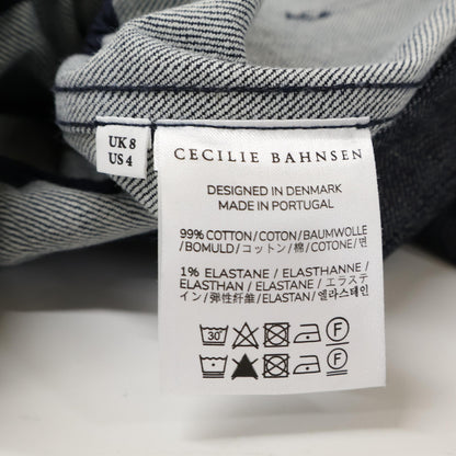 Cecilie Bahnsen [Beautiful/26SS] 4.25RTW14006 CBCANDIDA DENIM JACKET Flower Button Denim Jacket