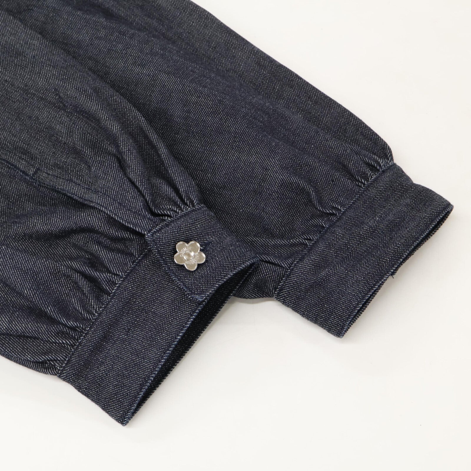 Cecilie Bahnsen [Beautiful/26SS] 4.25RTW14006 CBCANDIDA DENIM JACKET Flower Button Denim Jacket