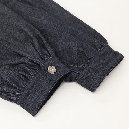 Cecilie Bahnsen [Beautiful/26SS] 4.25RTW14006 CBCANDIDA DENIM JACKET Flower Button Denim Jacket