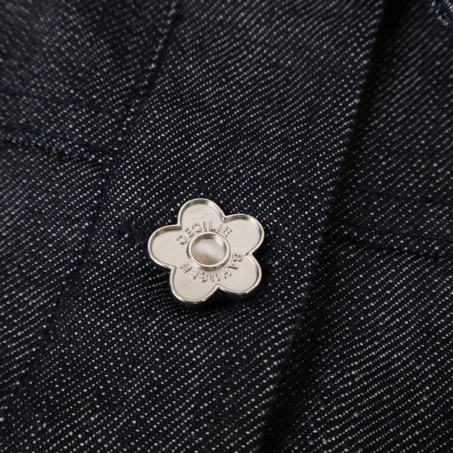 Cecilie Bahnsen [Beautiful/26SS] 4.25RTW14006 CBCANDIDA DENIM JACKET Flower Button Denim Jacket