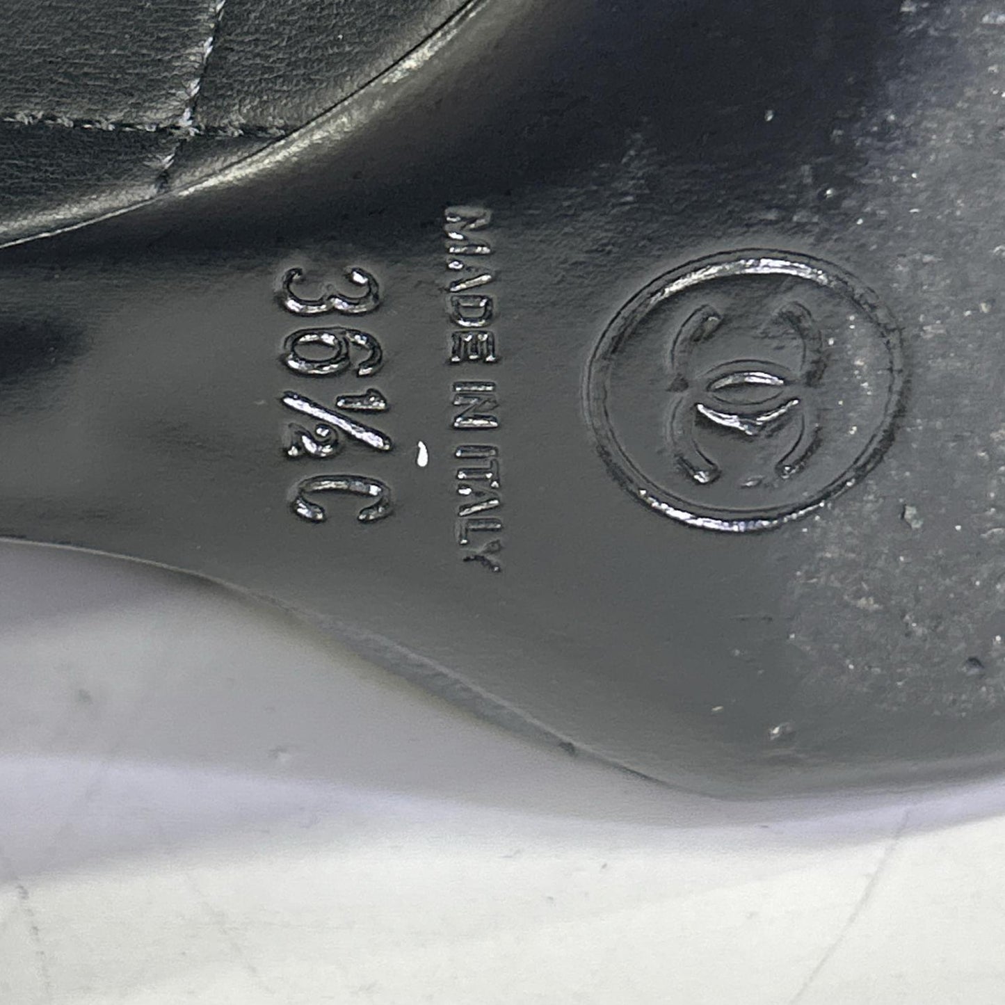 CHANEL 香奈儿 G28698 双C标志漆皮鞋头菱格纹长靴 鞋子