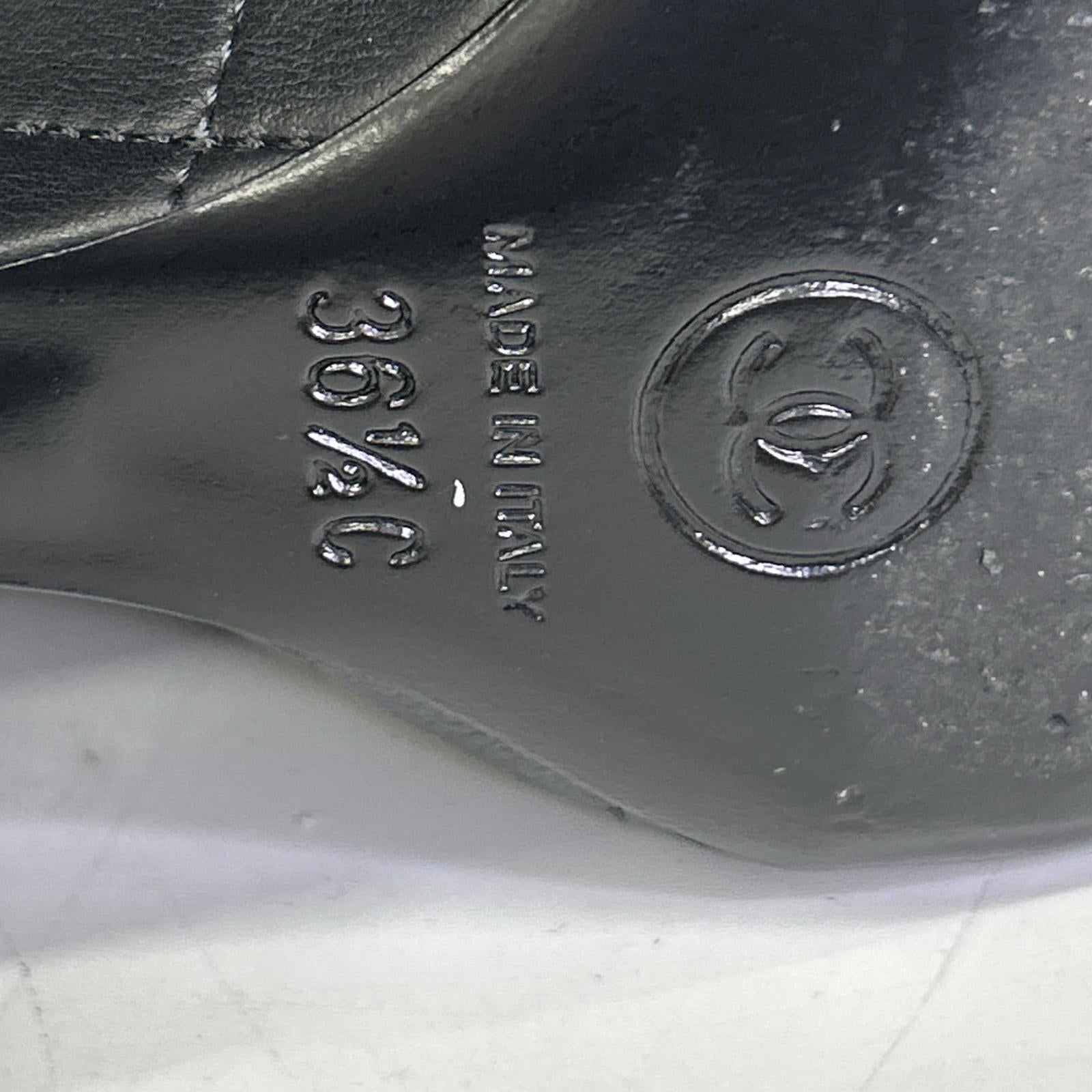 CHANEL 香奈儿 G28698 双C标志漆皮鞋头菱格纹长靴 鞋子