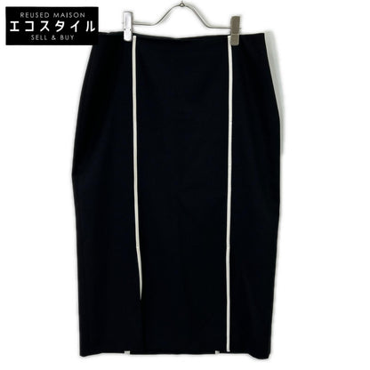 BOSS Black x White Wool Blend Voltara Pencil Skirt Skirt 8
