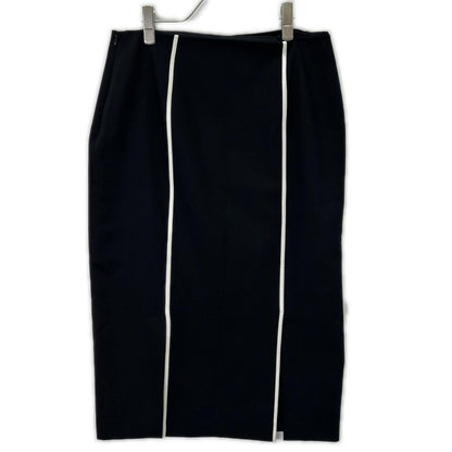 BOSS Black x White Wool Blend Voltara Pencil Skirt Skirt 8
