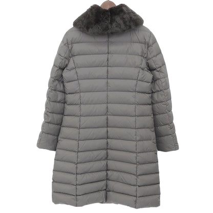 UNITED ARROWS ユナイテッドアローズ レッキスファー Aライン ダウンコート レディース グレー 36 コート