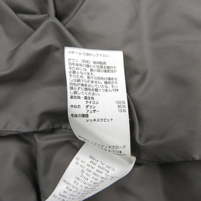 UNITED ARROWS ユナイテッドアローズ レッキスファー Aライン ダウンコート レディース グレー 36 コート