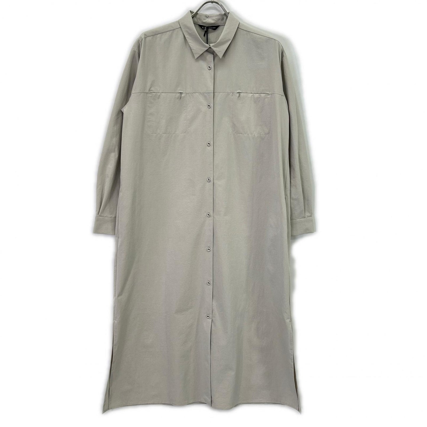 K-3B ケースリービー 0205_L ストーングレー ヴィンテージストレッチシャツワンピース ワンピース