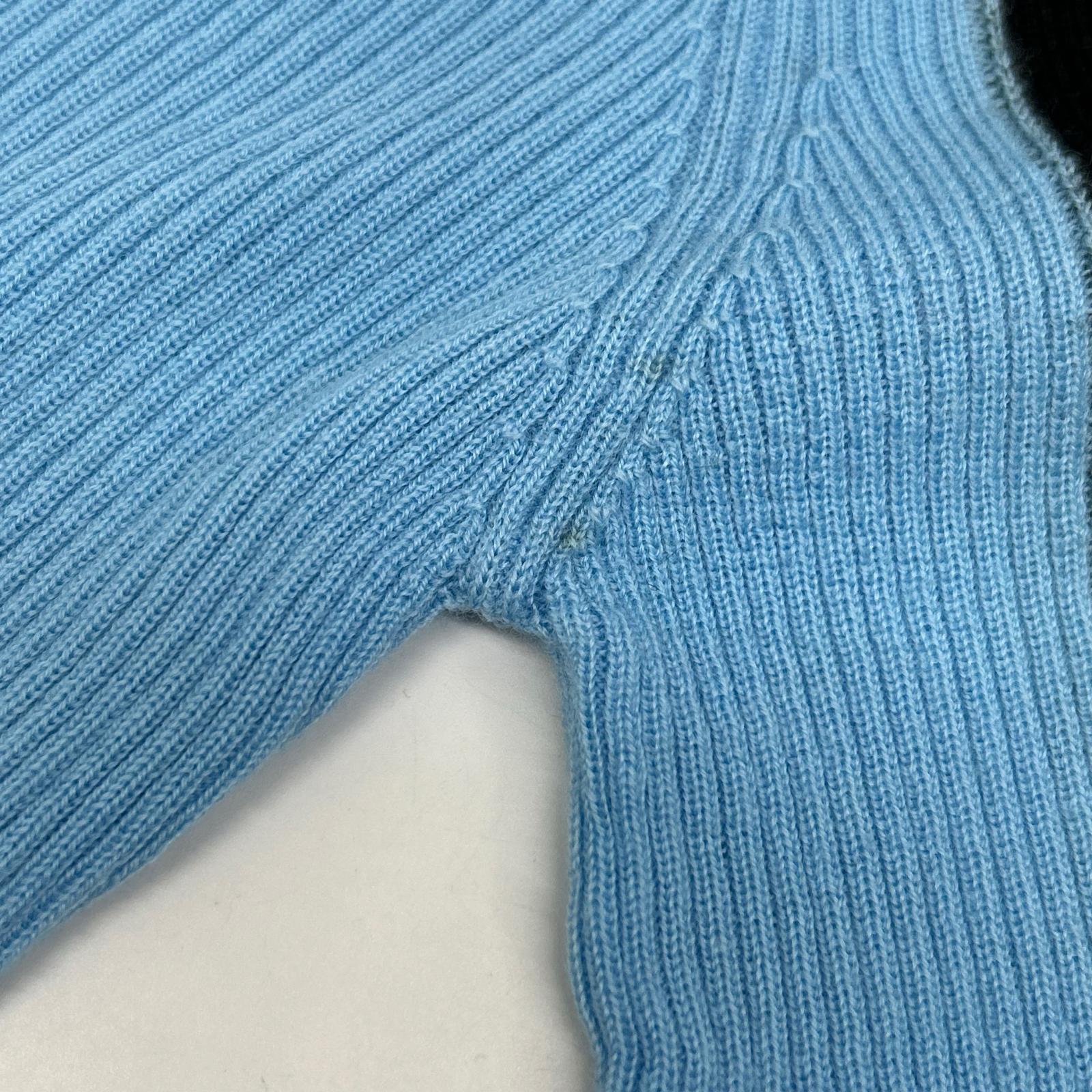 ENFOLD 26SS 300JS270-0201 Navy Blue Wool STRIPE RIB PULLOVER