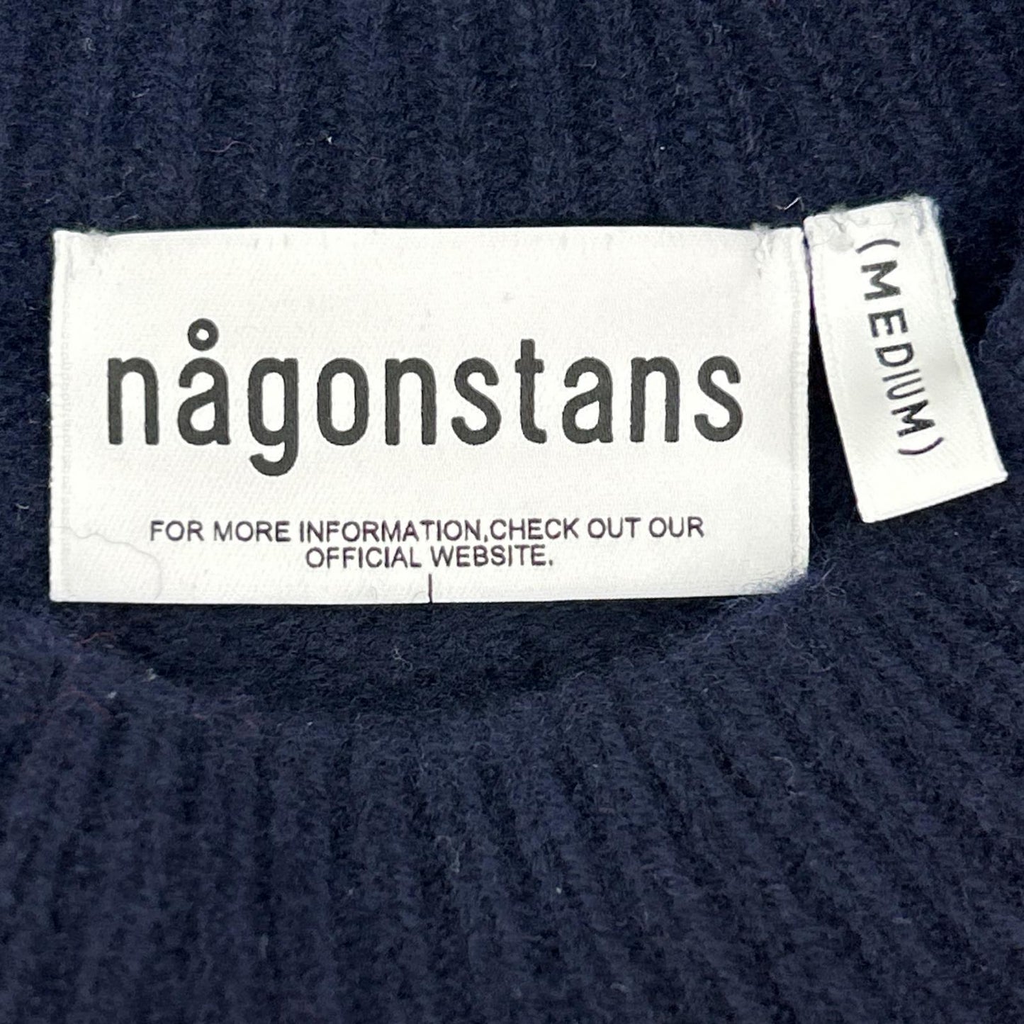 nagonstans ナゴンスタンス 25AW 470IA170-1461 ﾈｲﾋﾞｰ×ﾏﾙﾁｶﾗｰ ｳｰﾙ argyle knit pullover/ｱｰｶﾞｲﾙﾆｯﾄﾌﾟﾙｵｰﾊﾞｰ トップス MEDIUM