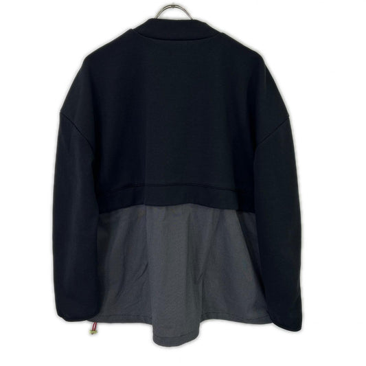 nagonstans ナゴンスタンス 25SS 470IS880-1211 ブラック×ベージュ コットン混 docking pullover/ドッキングプルオーバー トップス