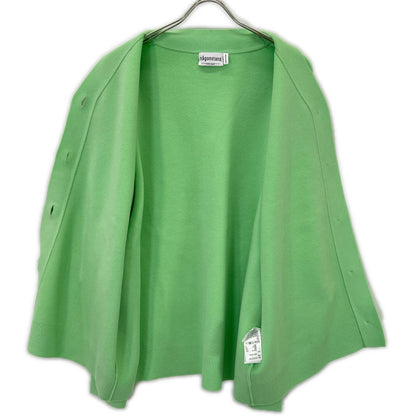 nagonstans 26SS 470JS870-0081 Light Green Wool Blend Over Cardigan Top