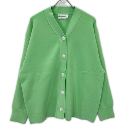 nagonstans ナゴンスタンス 26SS 470JS870-0081 ライトグリーン ウール混 over cardigan/オーバーニットカーディガン トップス