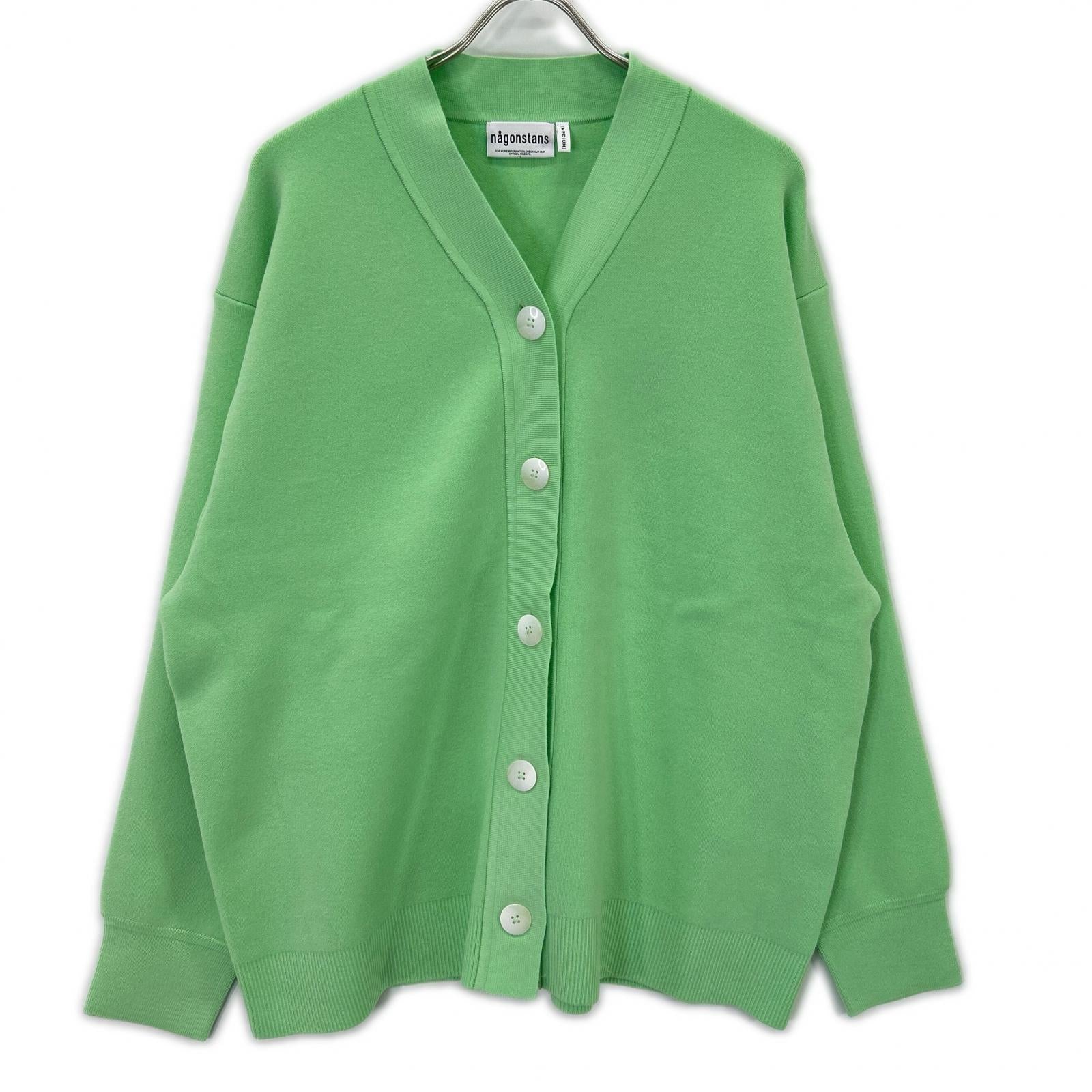 nagonstans ナゴンスタンス 26SS 470JS870-0081 ライトグリーン ウール混 over cardigan/オーバーニットカーディガン トップス