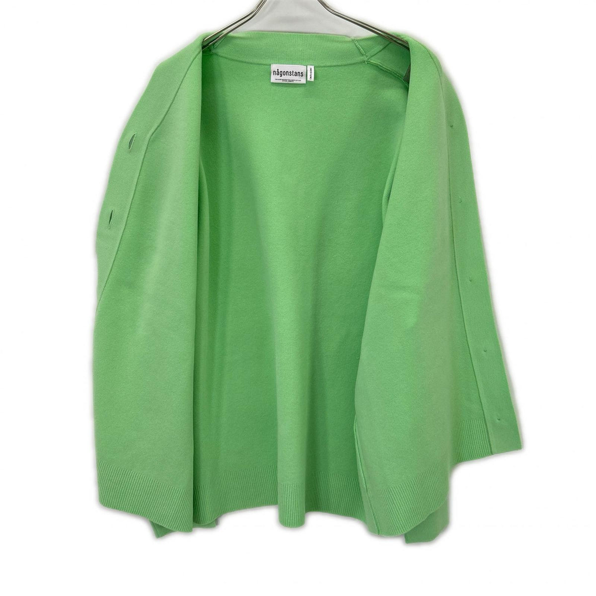 nagonstans ナゴンスタンス 26SS 470JS870-0081 ライトグリーン ウール混 over cardigan/オーバーニットカーディガン トップス