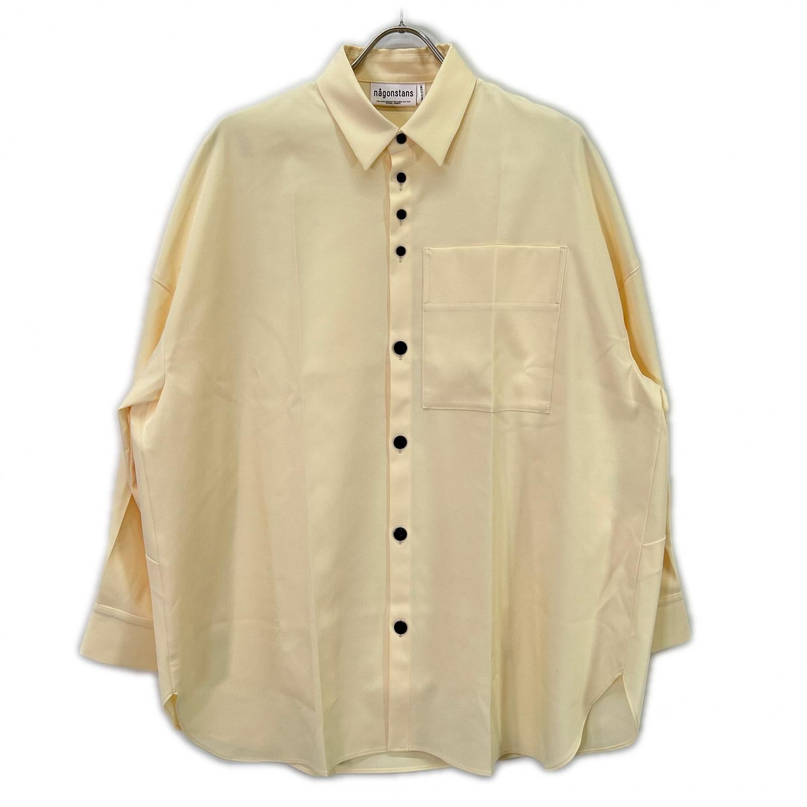 nagonstans ナゴンスタンス 26SS 470JS430-0261 ベージュ ポリエステル loose center crease shirt トップス