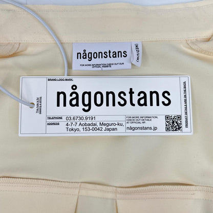 nagonstans 26SS 470JS430-0261 Beige Polyester Loose Center Crease Shirt Top