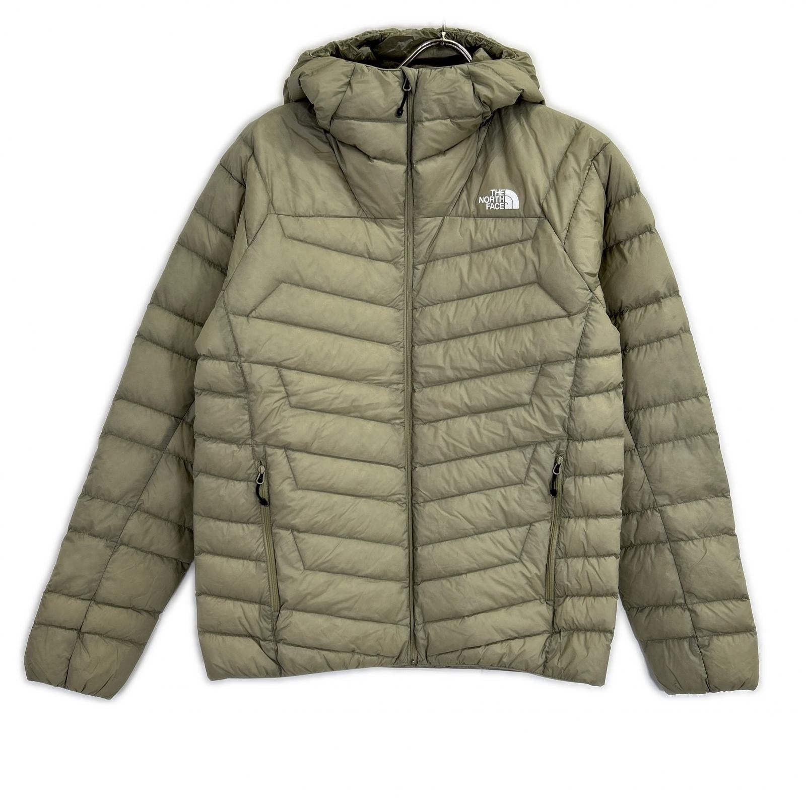 THE NORTH FACE 乐斯菲斯 NY82311 黏土灰 Thunder Hoodie 雷电连帽衫 连帽羽绒服 夹克 L