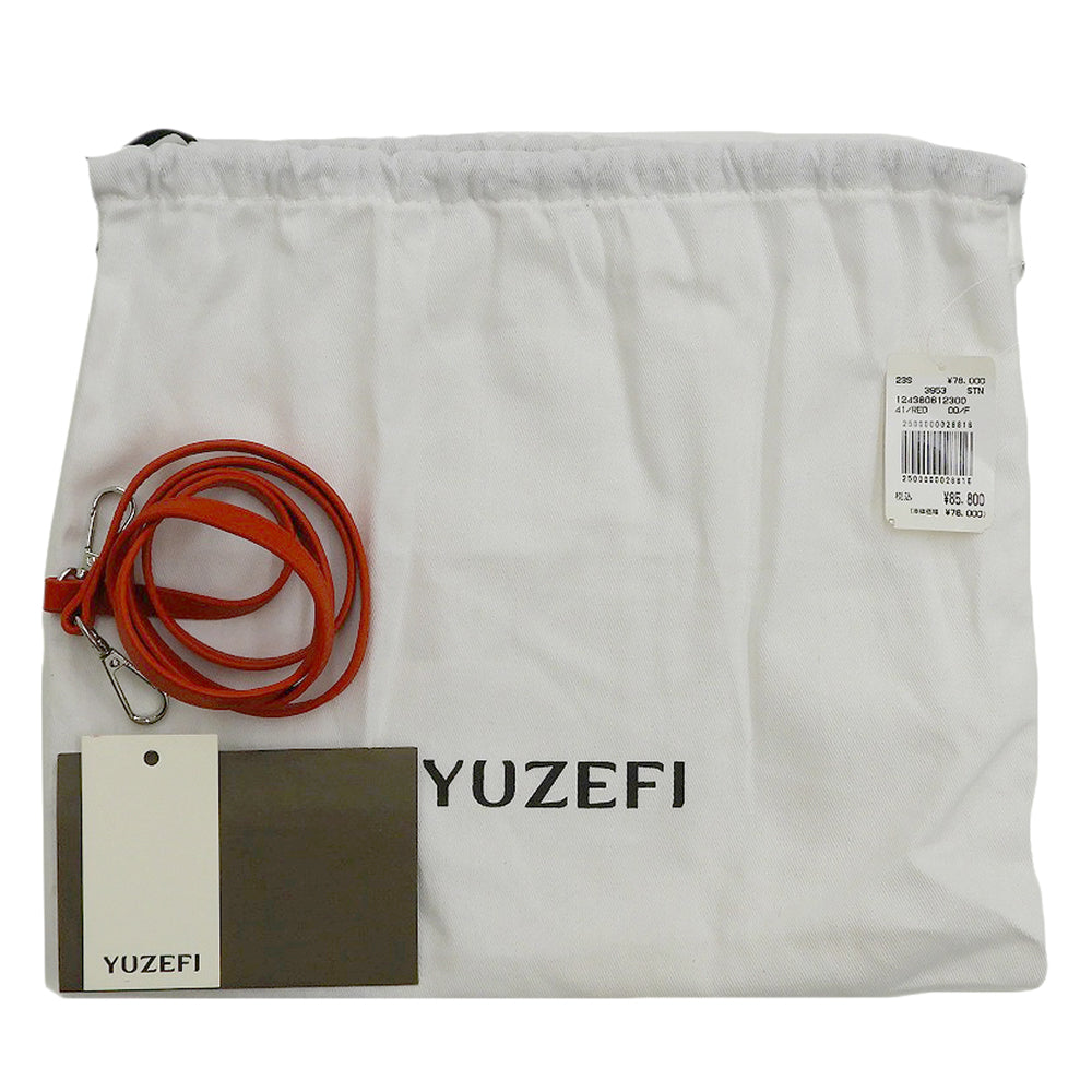 YUZEFI ユゼフィ メタルハンドル MOON 2WAY ハンドバッグ レディース レッド YUZRS23-HB-MN-41 ハンドバッグ