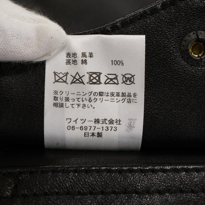 Y'2 LEATHER Y'2皮革 黑色 TYPE A-2 ECO HORSE PIGMENT 1.3mm 飞行夹克