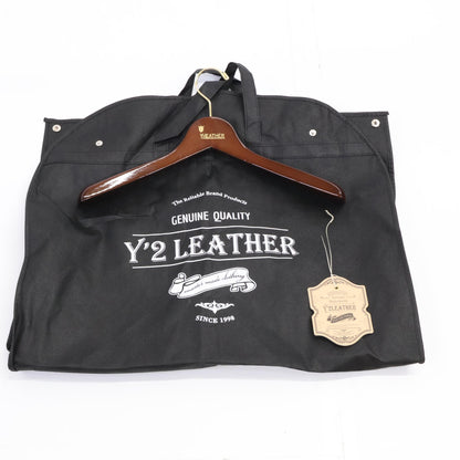 Y'2 LEATHER Y'2皮革 黑色 TYPE A-2 ECO HORSE PIGMENT 1.3mm 飞行夹克
