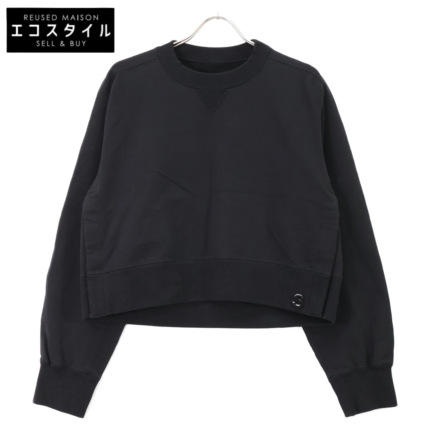 sacai サカイ 【美品/23年製】23-06513 s Sweat Jersey Pullover クロップド スウェットシャツ/ トップス