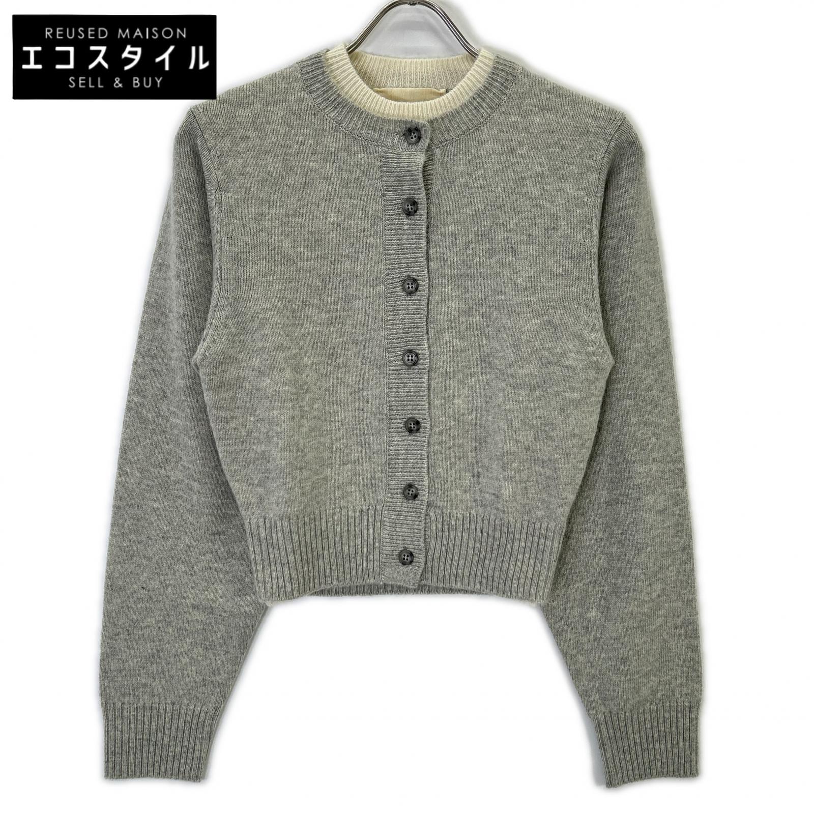 THE SHISHIKUI Shishikui Wool Urami Long Sleeve Button Cardigan Top