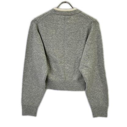 THE SHISHIKUI Shishikui Wool Urami Long Sleeve Button Cardigan Top