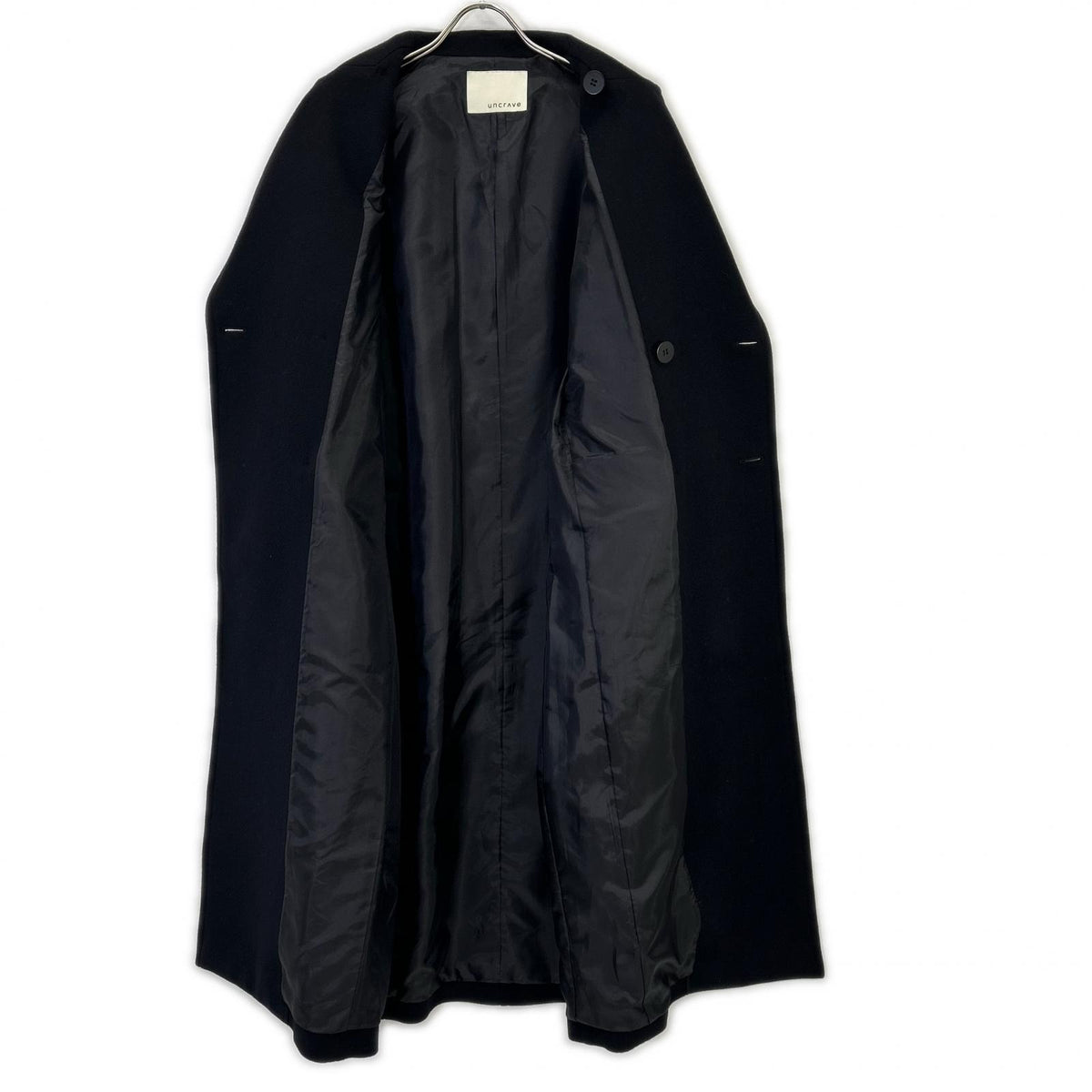 uncrave Uncrave Made in 2024 COHVCW0550 Black Long Chesterfield Coat